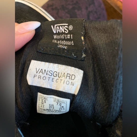 Vans Hi-Top Black and Checkerboard (Unisex)  Sneakers - Picture 7 of 8